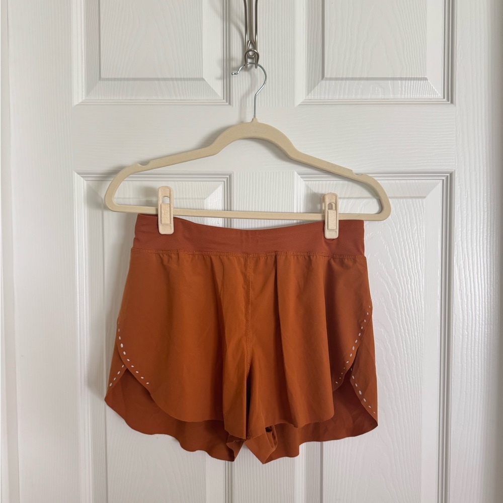 Lululemon Women's Orange Fast and Free Shorts